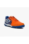 CHUTEIRA UMBRO SOCIETY PRO 5 BUMP CLUB MASCULINA - Laranja/azul