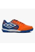 CHUTEIRA UMBRO SOCIETY PRO 5 BUMP CLUB MASCULINA - Laranja/azul