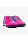 CHUTEIRA UMBRO SOCIETY PRO 5 BUMP CLUB MASCULINA - Pink/azul