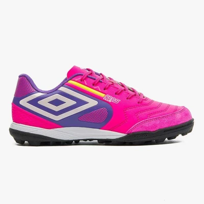 CHUTEIRA UMBRO SOCIETY PRO 5 BUMP CLUB MASCULINA - Pink/azul