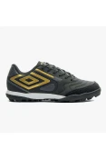 CHUTEIRA UMBRO SOCIETY PRO 5 BUMP CLUB MASCULINA - Preto/dourado