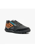 CHUTEIRA UMBRO SOCIETY PRO 5 BUMP CLUB MASCULINA - Preto/laranja