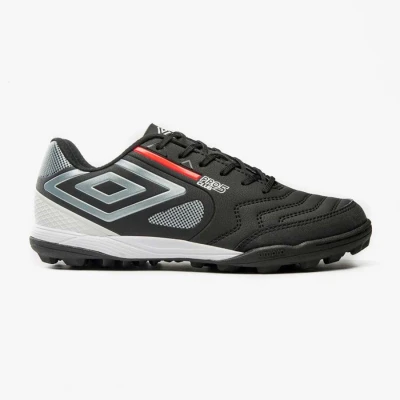 CHUTEIRA UMBRO SOCIETY PRO 5 BUMP CLUB MASCULINA - Preto/prata