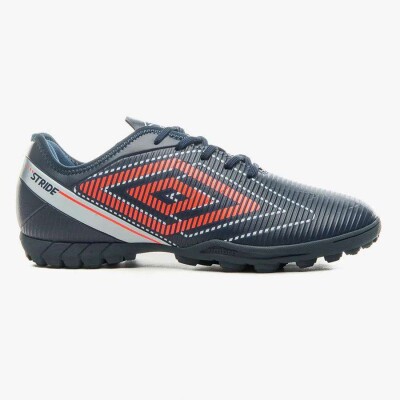CHUTEIRA UMBRO SOCIETY STRIDE MASCULINA - Marinho/laranja
