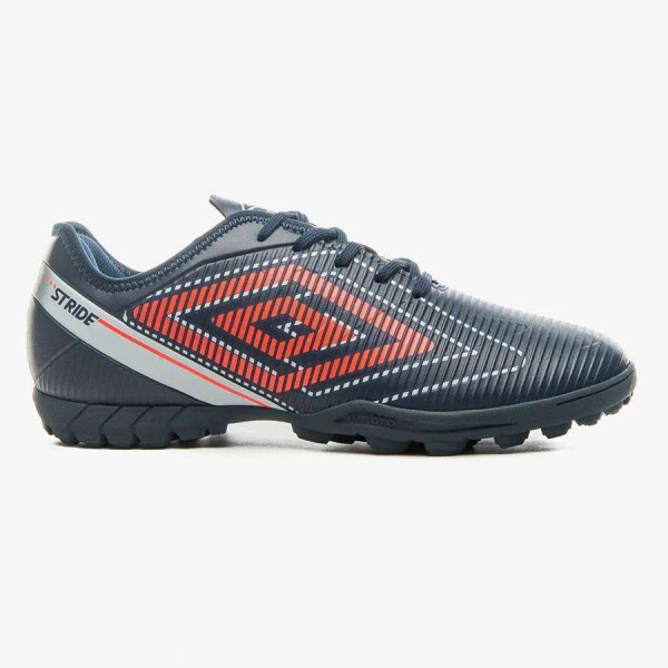 CHUTEIRA UMBRO SOCIETY STRIDE MASCULINA - Marinho/laranja