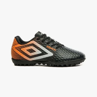 CHUTEIRA UMBRO SOCIETY WARSKIN INFANTIL - Preto/laranja