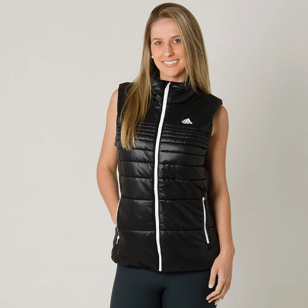 COLETE ADIDAS PADDED VEST FEMININO - Preto