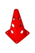 CONE DE MARCAÇÃO POKER C/12 FUROS TREINAMENTO - Vermelho