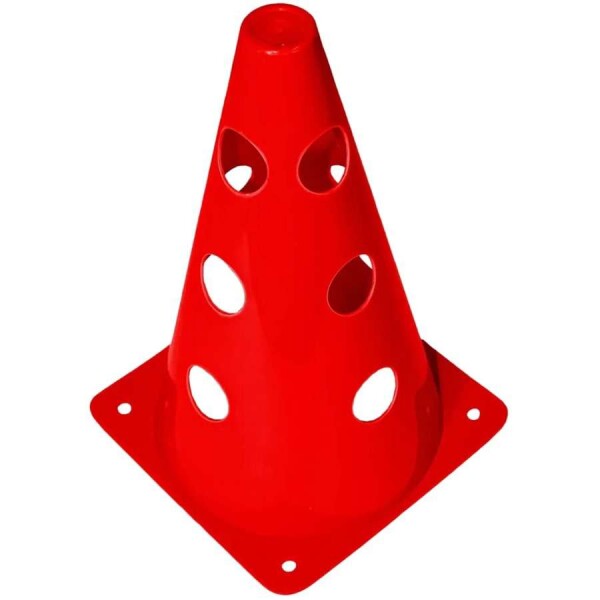 CONE DE MARCAÇÃO POKER C/12 FUROS TREINAMENTO - Vermelho