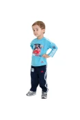 CONJUNTO ADIDAS DISNEY CARS 2 MANGA LONGA INFANTIL - Azul/marinho