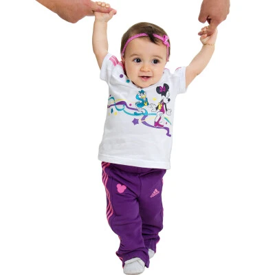 CONJUNTO ADIDAS DISNEY MINNIE INFANTIL - Branco/roxo