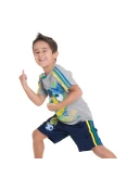 CONJUNTO ADIDAS DY MICKEY LK INFANTIL - Cinza/marinho