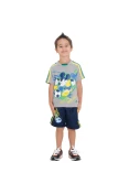 CONJUNTO ADIDAS DY MICKEY LK INFANTIL - Cinza/marinho
