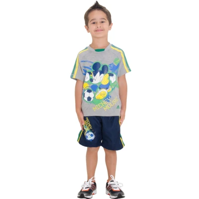 CONJUNTO ADIDAS DY MICKEY LK INFANTIL - Cinza/marinho