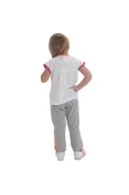 CONJUNTO ADIDAS DY WINNIE INFANTIL - Branco/cinza