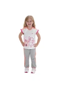 CONJUNTO ADIDAS DY WINNIE INFANTIL - Branco/cinza