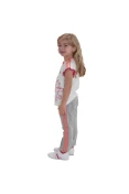CONJUNTO ADIDAS DY WINNIE INFANTIL - Branco/cinza