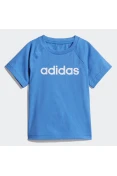 CONJUNTO ADIDAS VERÃO LINEAR INFANTIL - Azul/cinza