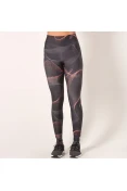 CONJUNTO COLCCI TOP E CALÇA FEMININA - Chumbo/salmao
