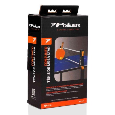 CONJUNTO POKER TENIS DE MESA - Colorido