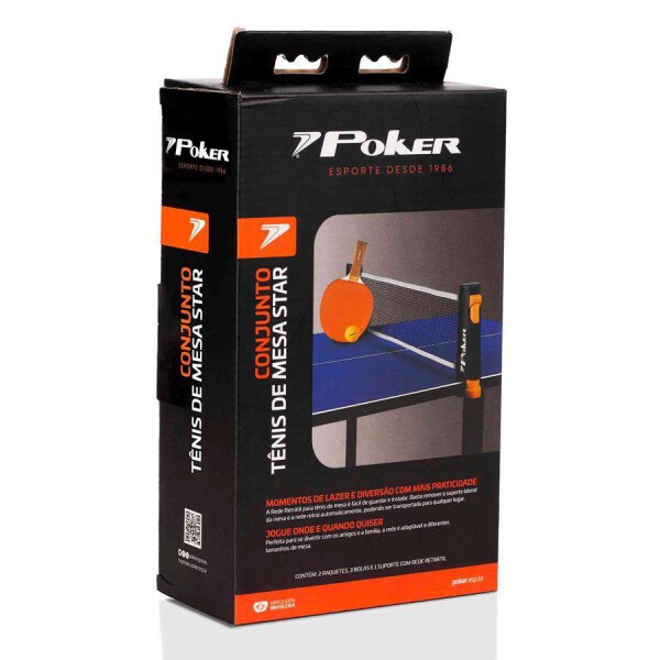 CONJUNTO POKER TENIS DE MESA - Colorido