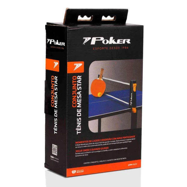 CONJUNTO POKER TENIS DE MESA - Colorido