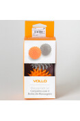 CONJUNTO VOLLO MASSAGEM COM 2 BOLAS VP1058 - Cinza/laranja