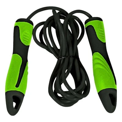 CORDA DE PULAR POKER STAR PLUS 270X0,5CM - Preto/verde