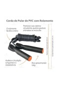 CORDA DE PULAR VOLLO PVC COM ROLAMENTO - Preto/laranja