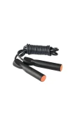 CORDA DE PULAR VOLLO PVC COM ROLAMENTO - Preto/laranja