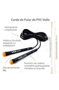 CORDA DE PULAR VOLLO PVC - Preto/laranja