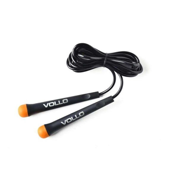 CORDA DE PULAR VOLLO PVC - Preto/laranja