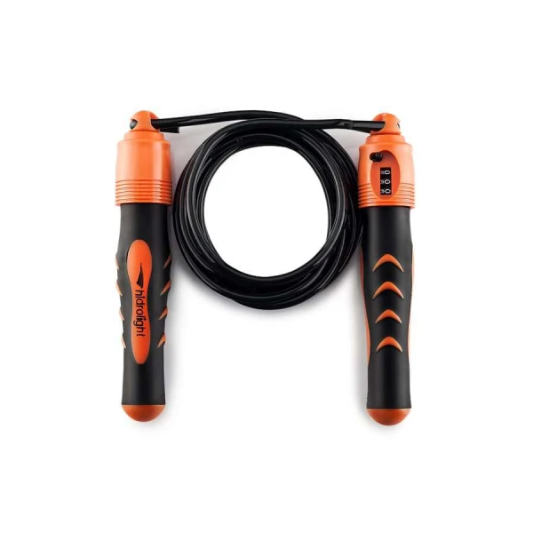 CORDA HIDROLIGHT COM CONTADOR DE GIRO - Preto/laranja