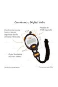 CRONÔMETRO DIGITAL VOLLO - Preto