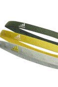 FAIXA ADIDAS DE CABEÇA PACOTE 3 TESTEIRAS - Colorido