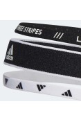 FAIXA DE CABEÇA BANDANA ADIDAS TREINO PACOTE 3 UNIDADES - Preto/branco