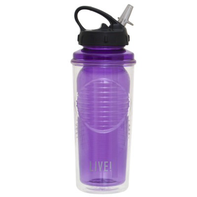 GARRAFA LIVE DOUBLE WALL 590ML - Roxo