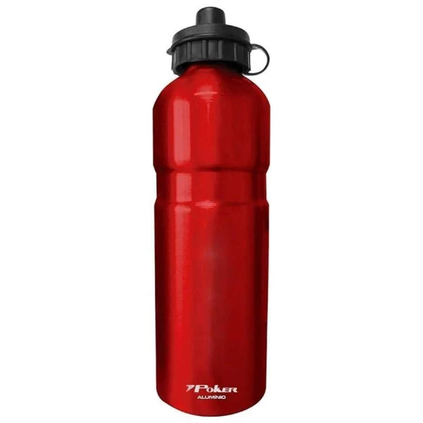 GARRAFA POKER ALUMÍNIO 750 ML - SQUEEZE - Vermelho