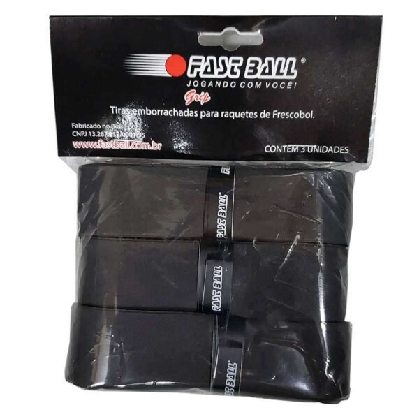 GRIP PROTETOR EMBORRACHADO FAST BALL PARA CABO DE RAQUETE DE FRESCOBOL - Preto
