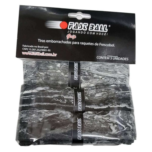 GRIP PROTETOR EMBORRACHADO FAST BALL PARA CABO DE RAQUETE DE FRESCOBOL - Preto/branco