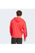 JAQUETA ADIDAS 3 STRIPES ESSENTIALS MASCULINA - Vermelho/preto