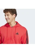 JAQUETA ADIDAS 3 STRIPES ESSENTIALS MASCULINA - Vermelho/preto