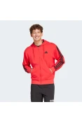 JAQUETA ADIDAS 3 STRIPES ESSENTIALS MASCULINA - Vermelho/preto