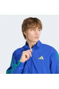 JAQUETA ADIDAS 3S WV TT MASCULINA - Azul/verde JAQUETA ADIDAS 3S WV TT MASCULINA - Azul/verde