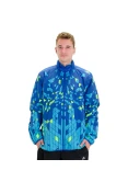 JAQUETA ADIDAS ADIZERO AZF WARM UP DUPLA FACE MASCULINA - Verde/azul