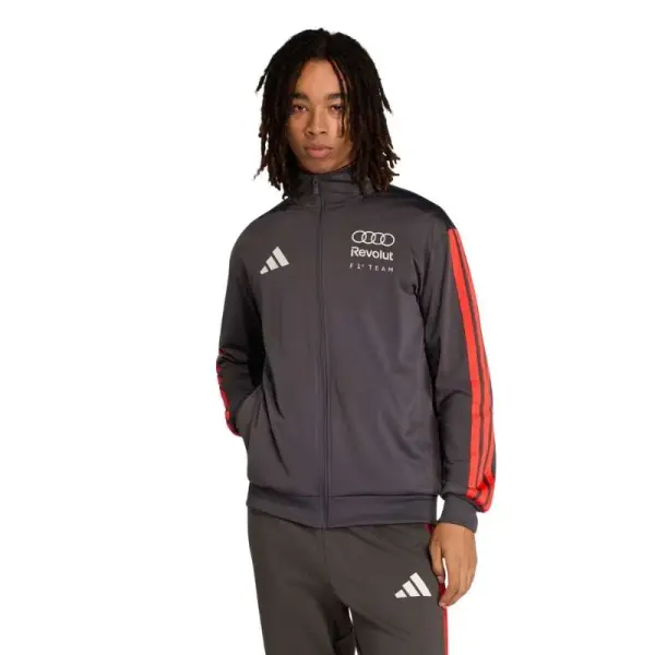 JAQUETA ADIDAS AUDI REVOLUT DNA F1 TEAM MASCULINA - Chumbo/vermelho