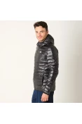 JAQUETA ADIDAS CAPUZ DOWN VARILITE MASCULINA - Preto