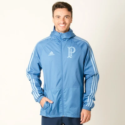 JAQUETA ADIDAS CHUVA PALMEIRAS MASCULINA - Azul