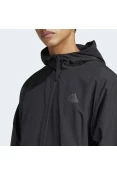 JAQUETA ADIDAS COM CAPUZ ZÍPER Z.N.E. MASCULINA - Preto