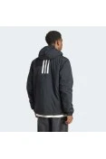 JAQUETA ADIDAS CORTA-VENTO CAPUZ ISOLADA BSC MASCULINA - Preto